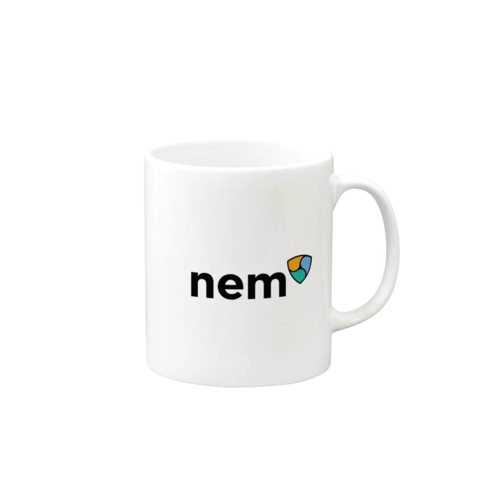 CryptcurrencyMiningのNEMグッズ Mug :right side of the handle