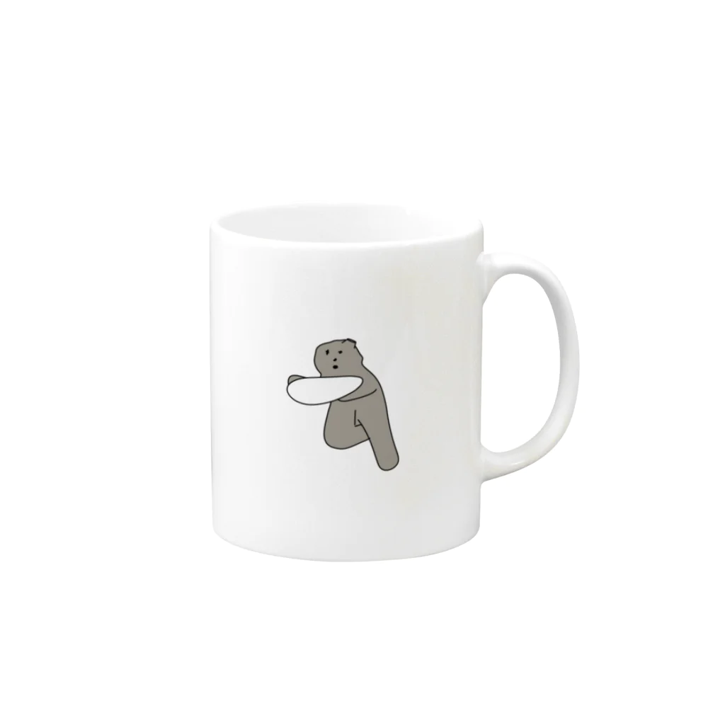 キンモトジュンのモルタルさん Mug :right side of the handle