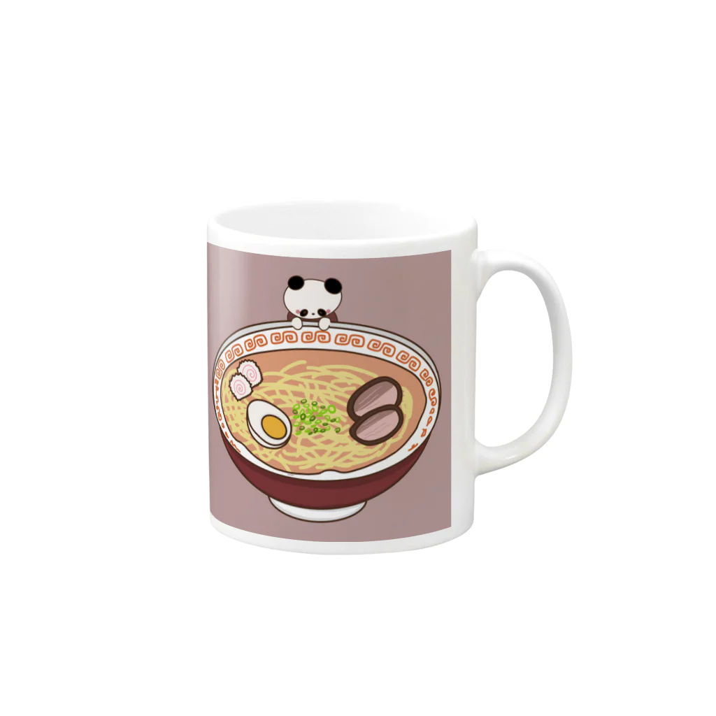 cookie_bear ＳＨＯＰの中華ぱんだ Mug :right side of the handle