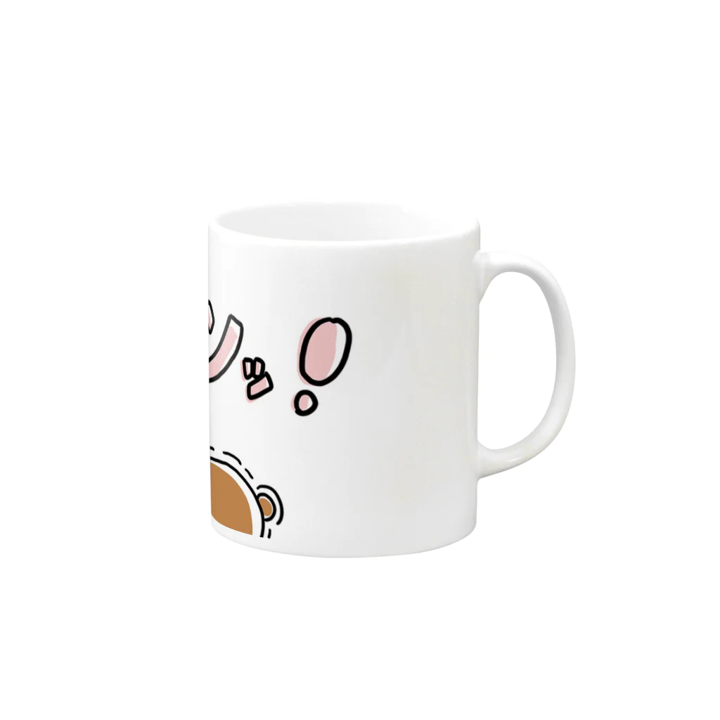 DOG STUDIOの大人気⭐️パシッ柄 Mug :right side of the handle