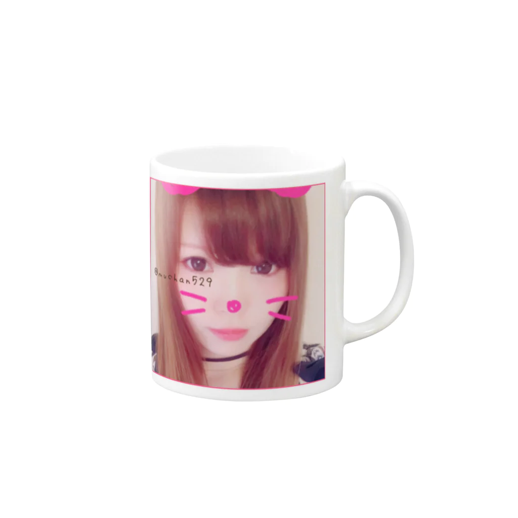 ---McHaN---ʕ⑅•ᴥ•⑅ʔ♪のむーちゃん Mug :right side of the handle