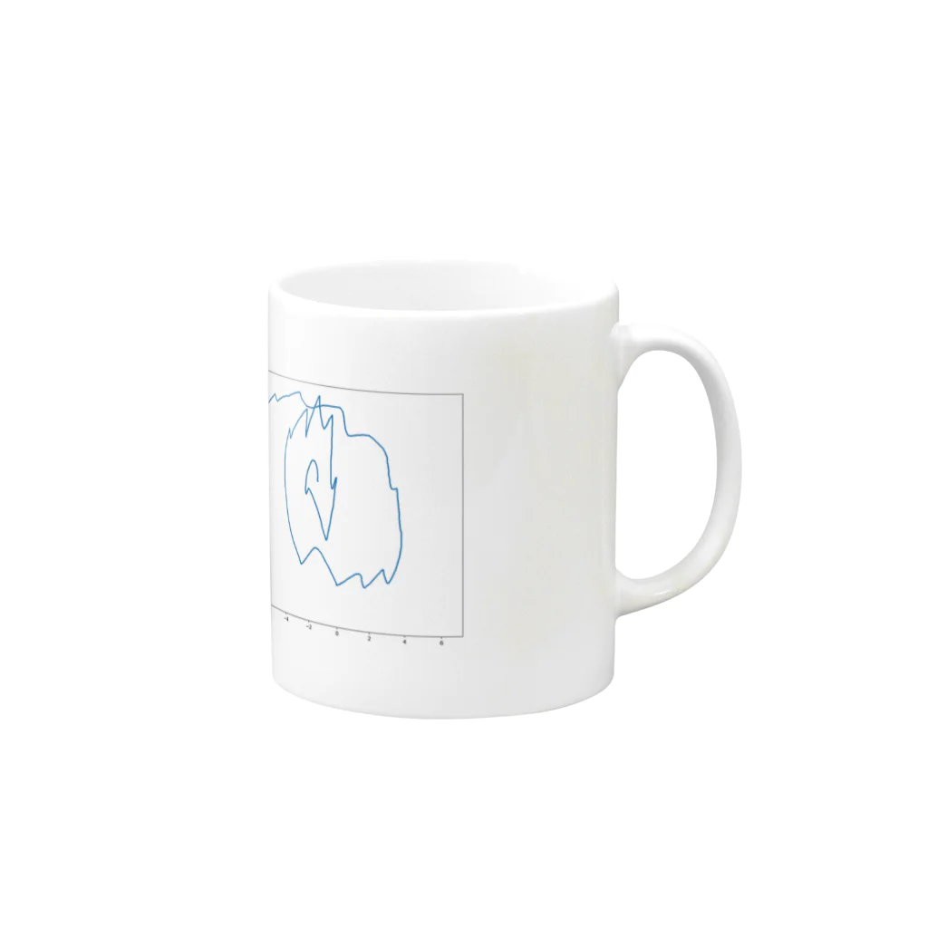 飛ばすはとバスのおくすりをやっている人 Mug :right side of the handle