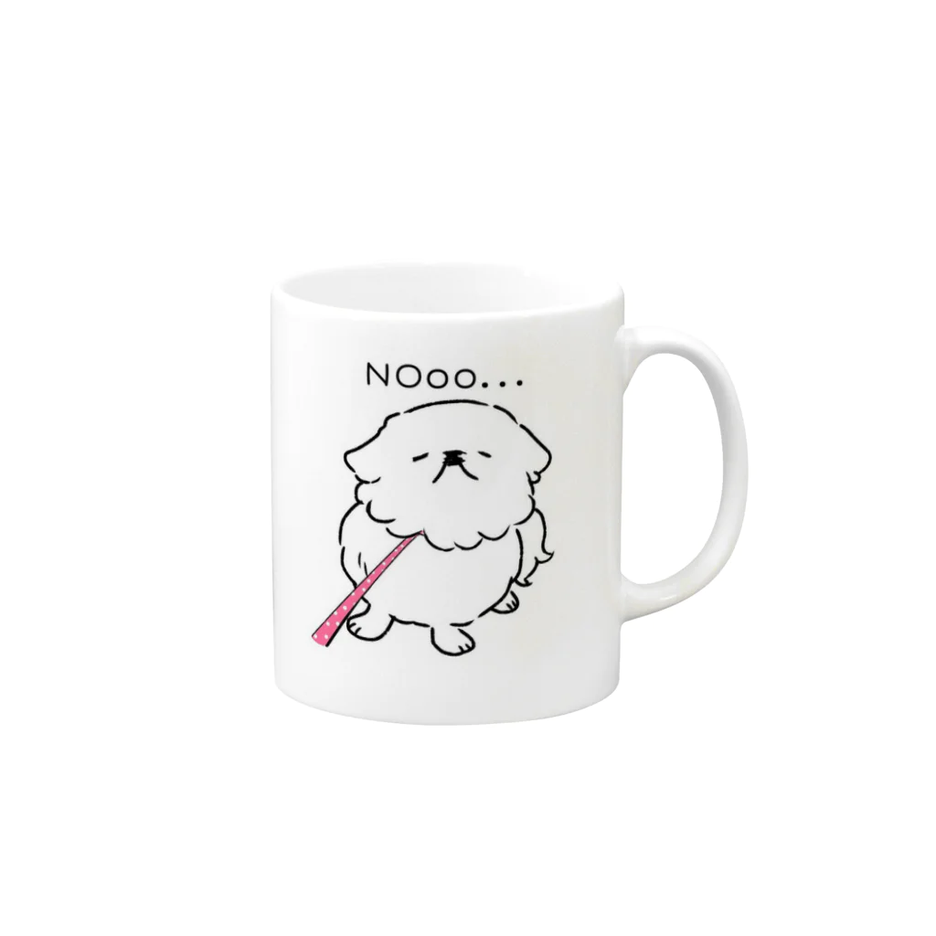 うにたんshopの拒否ペキ Mug :right side of the handle