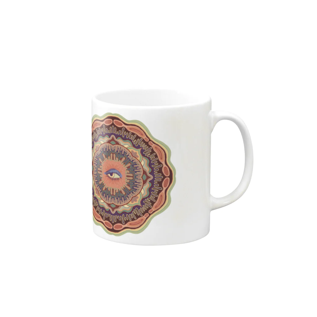 moodifulのEmmandala Mug :right side of the handle