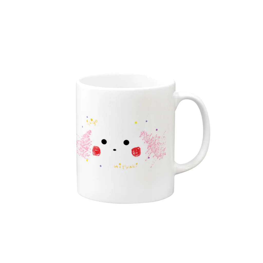 蜜月いちご 6/3 FMうらやす公開収録の蜜月いちご-usagi- Mug :right side of the handle