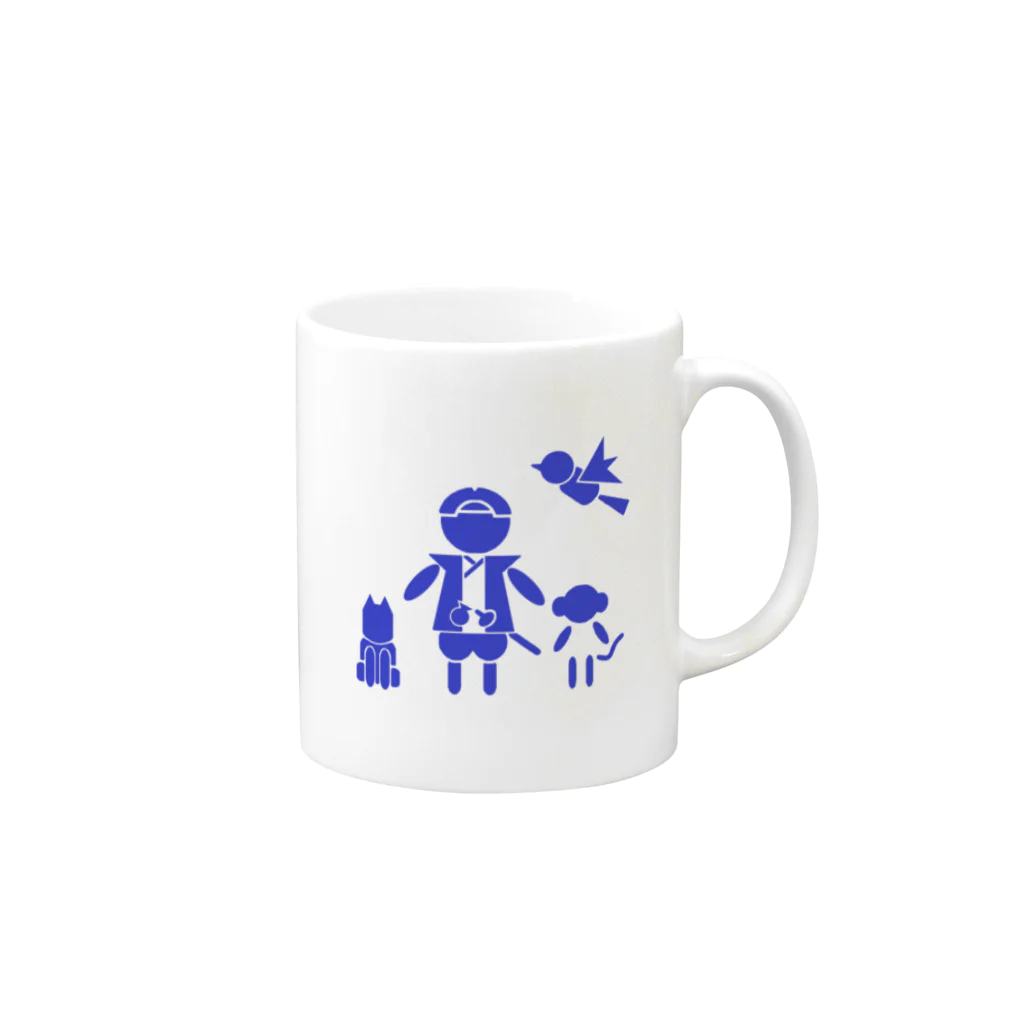 はちよんごのMOMOTARO Mug :right side of the handle