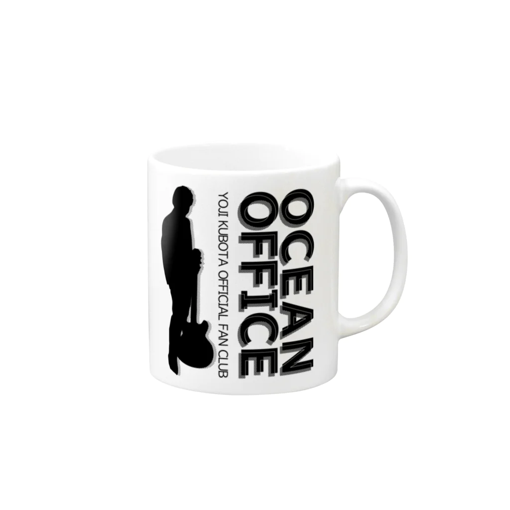 OCEAN OFFICEのYOJI　-シルエット- Mug :right side of the handle