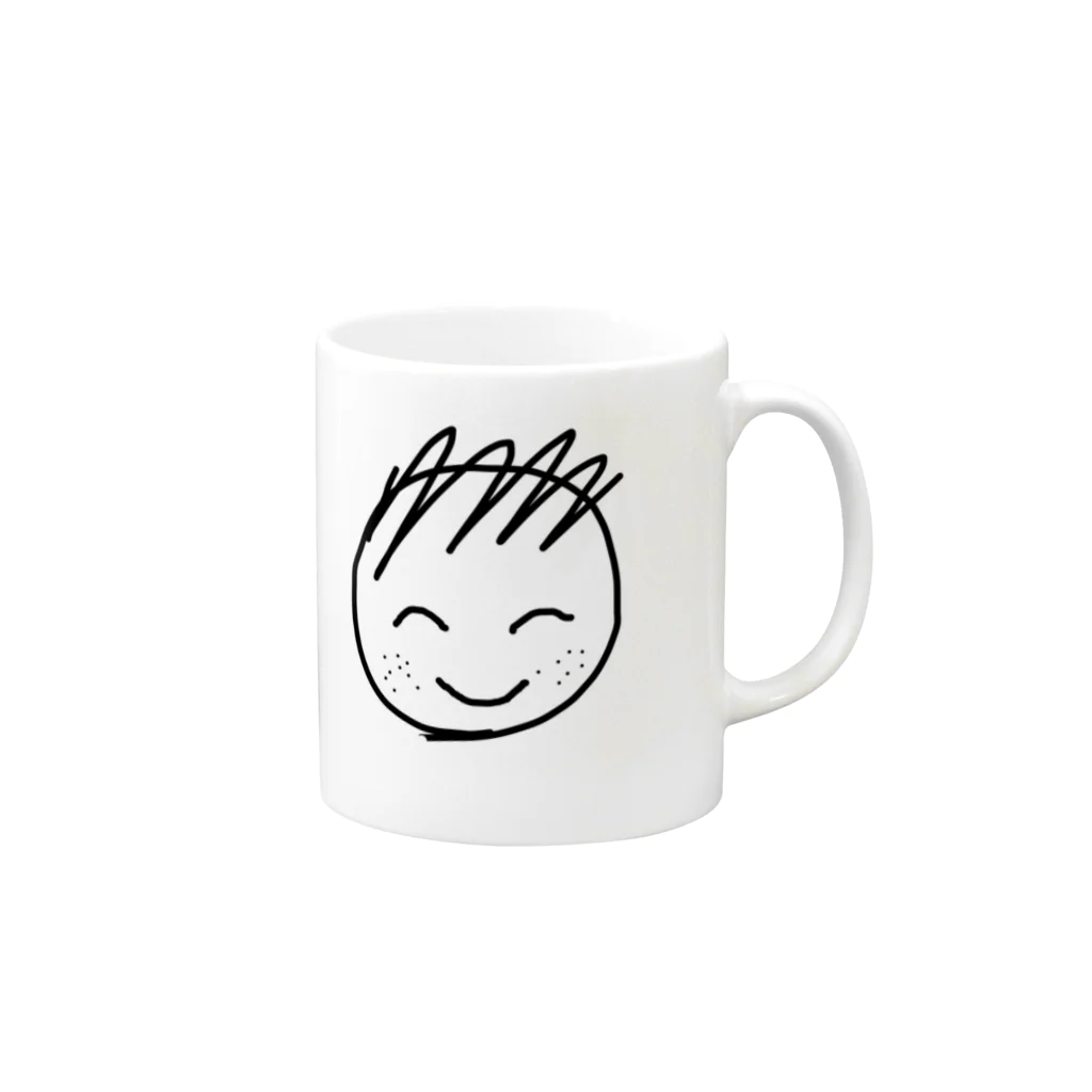 おハゲくんのお父ちゃんのおハゲくん Mug :right side of the handle