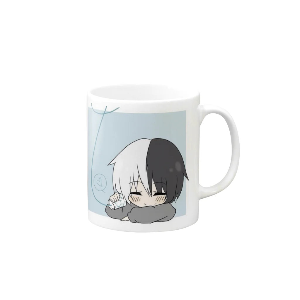 ひろろまるのまったりひろろまる Mug :right side of the handle