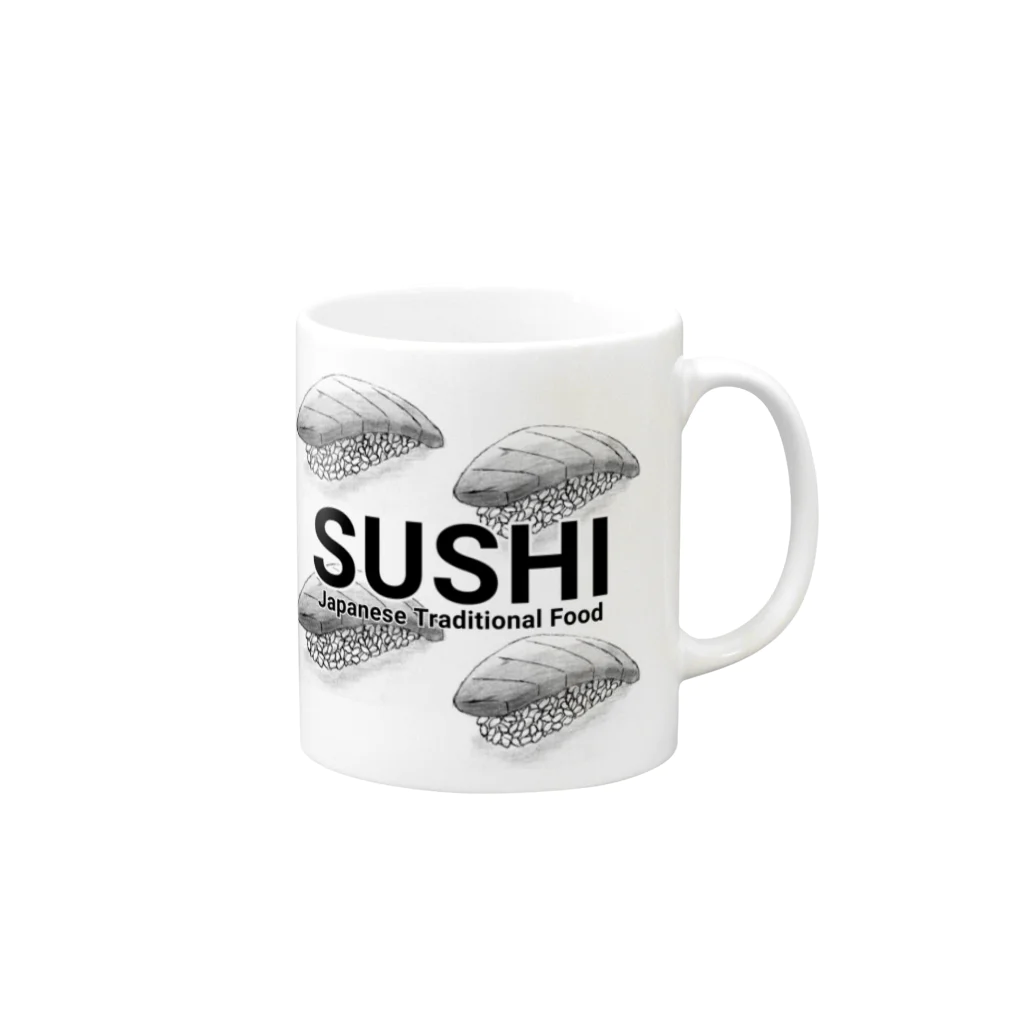 39Sの寿司 ～SUSHI～ Mug :right side of the handle