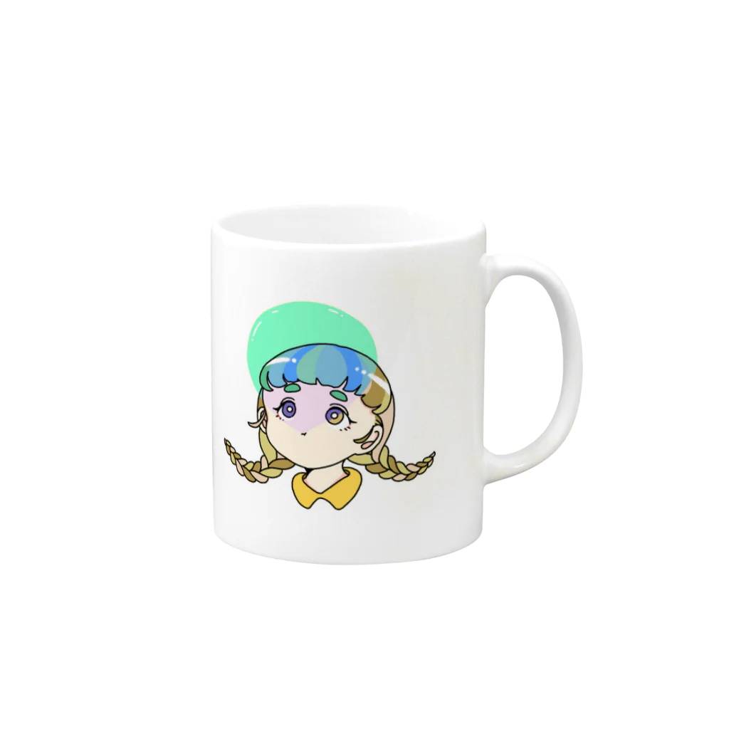 ぽついのふ〜せんがむ子 Mug :right side of the handle