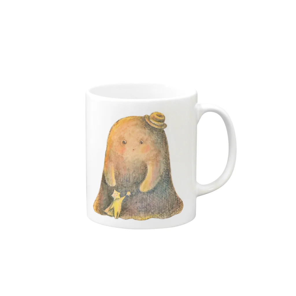 :trunk:chiyo のくらやみちゃん Mug :right side of the handle