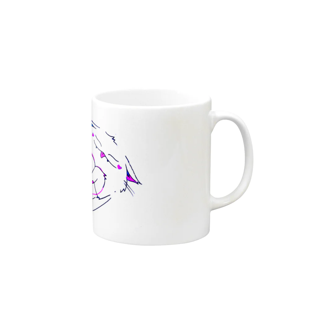 HIYORISのあまえねこ Mug :right side of the handle