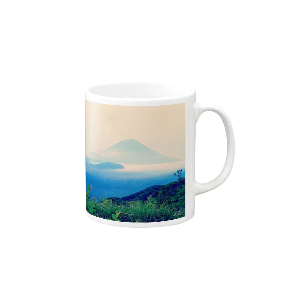 KR PhotoのFujiyama Mug :right side of the handle