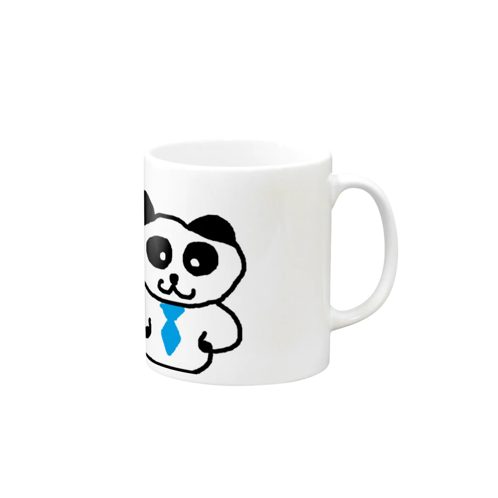 ぴあすのぱんだのようなやつ Mug :right side of the handle