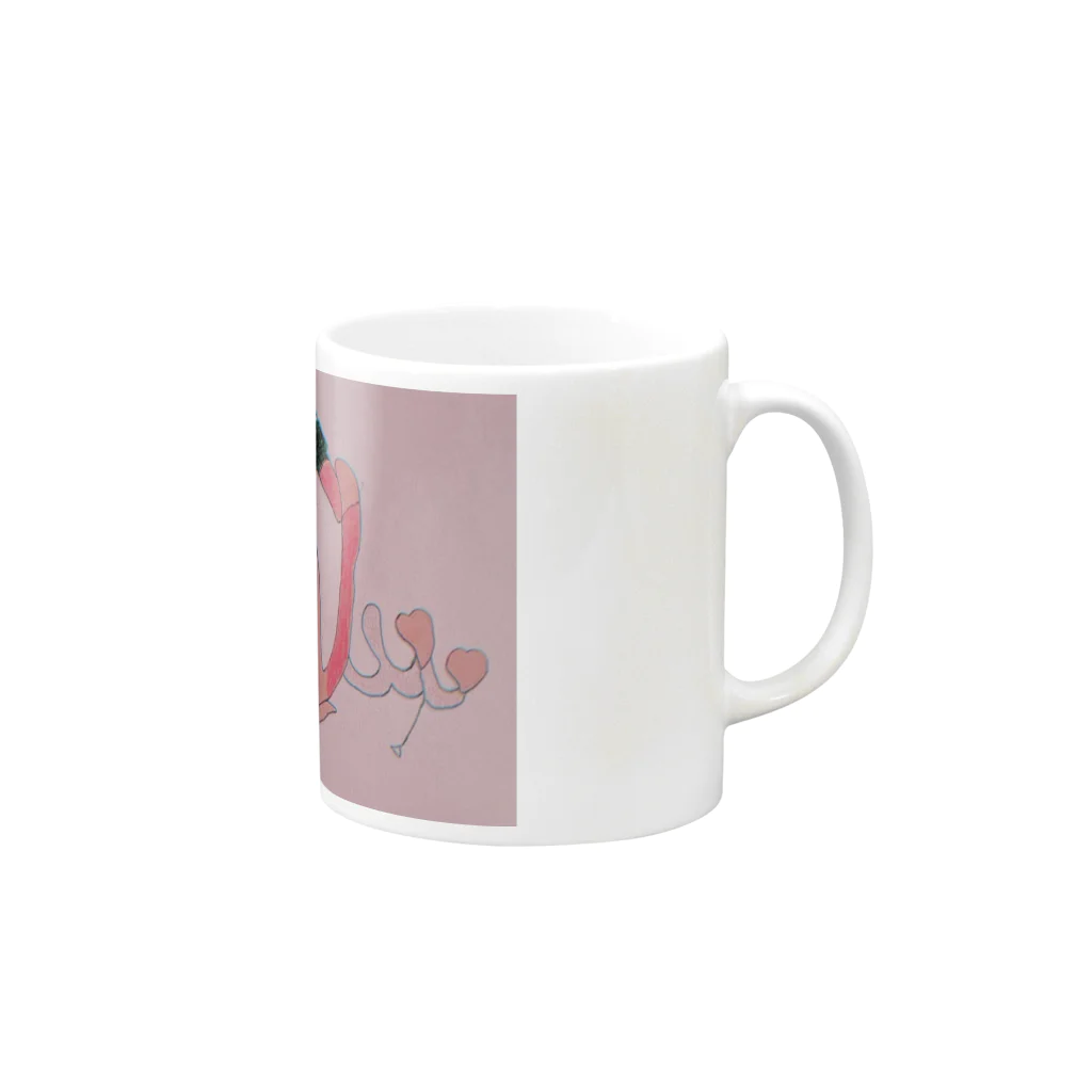 mikotodenkiのmakeLove Mug :right side of the handle