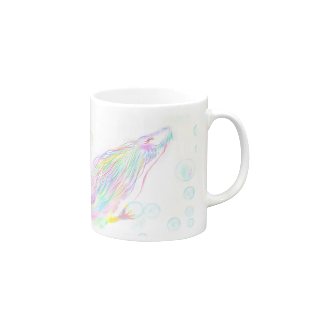 rie∞hishoの開運アイテム♾龍神開運シリーズ Mug :right side of the handle