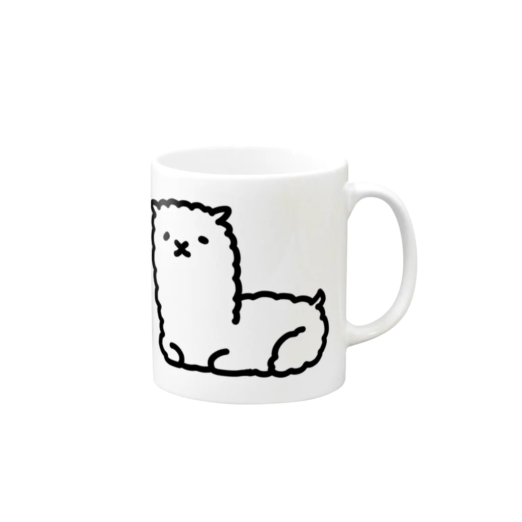 フロシキのあるぱか Mug :right side of the handle