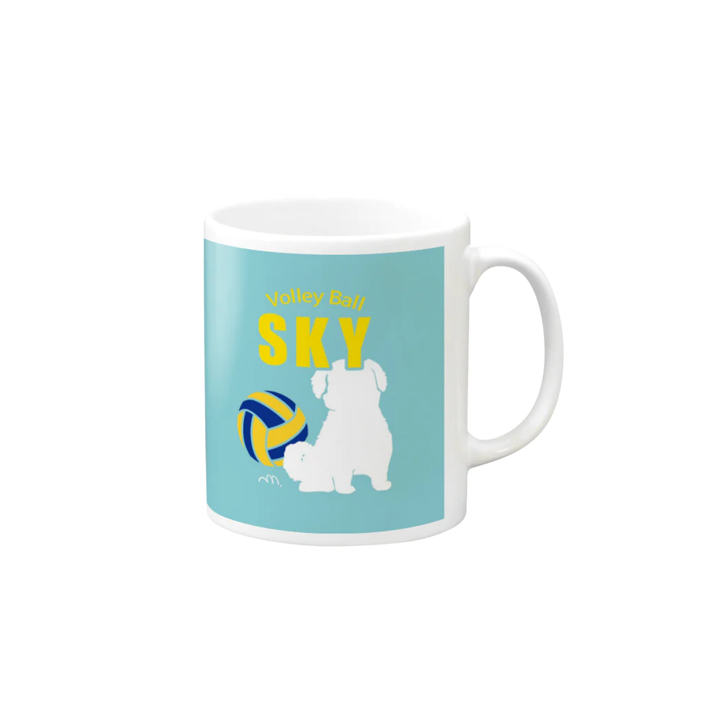 すかい SHOPのわん(犬) for  all  Mug :right side of the handle