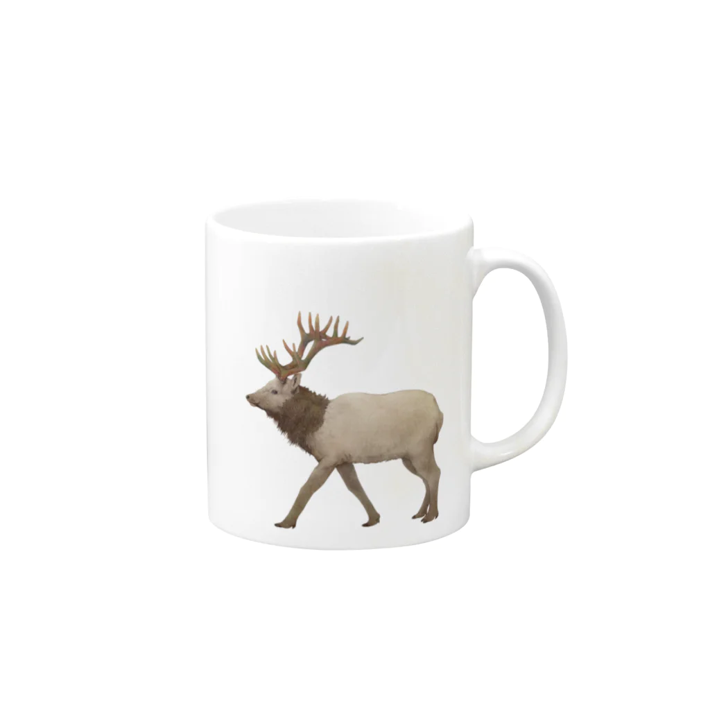 Masashi Kaminkoの切なRendeer Mug :right side of the handle