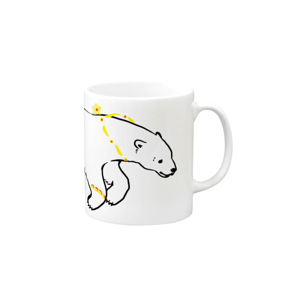 Belkaのシロクマ Mug :right side of the handle