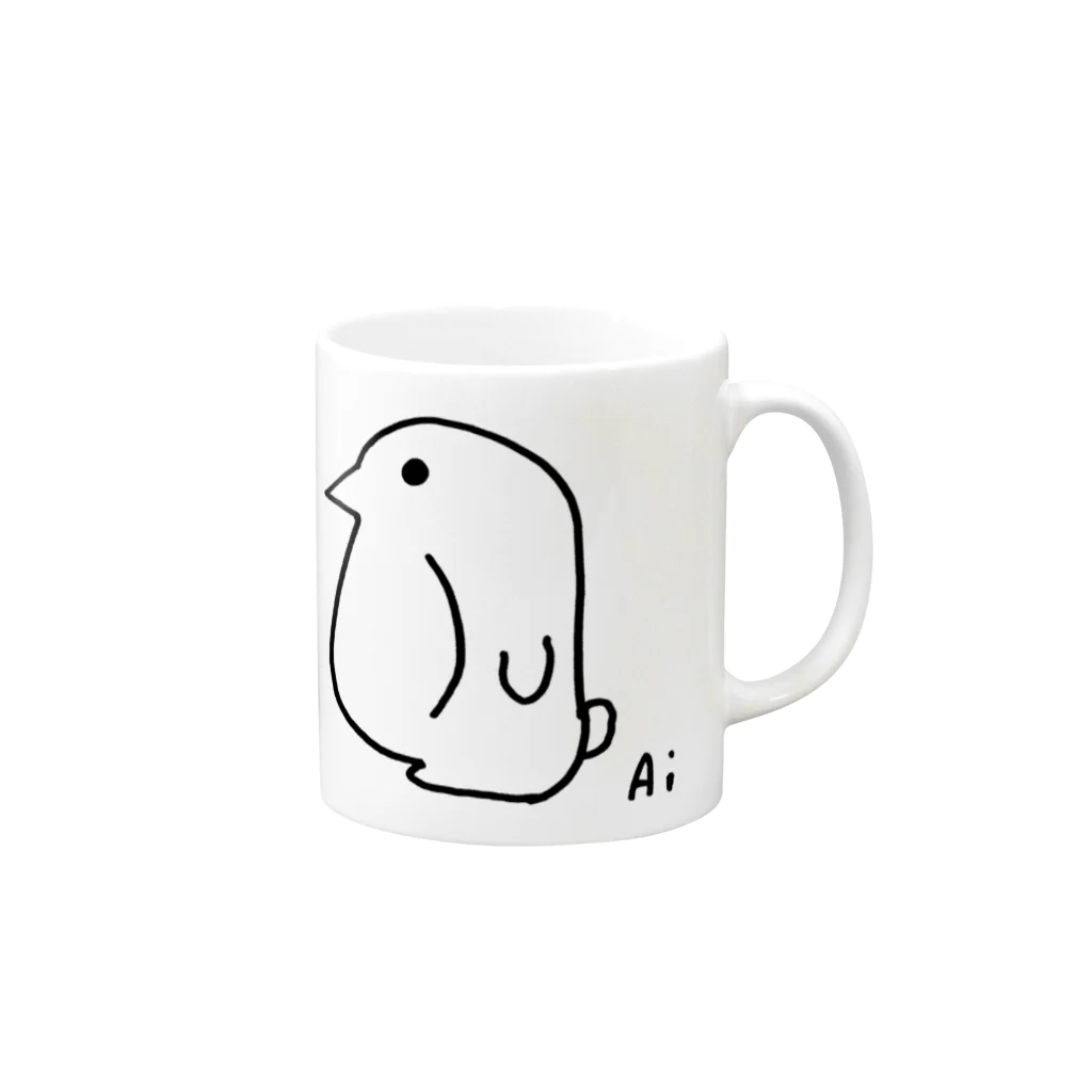 くずのは🐧あいぺんのあいぺんマグカップ (おうちモード) Mug :right side of the handle