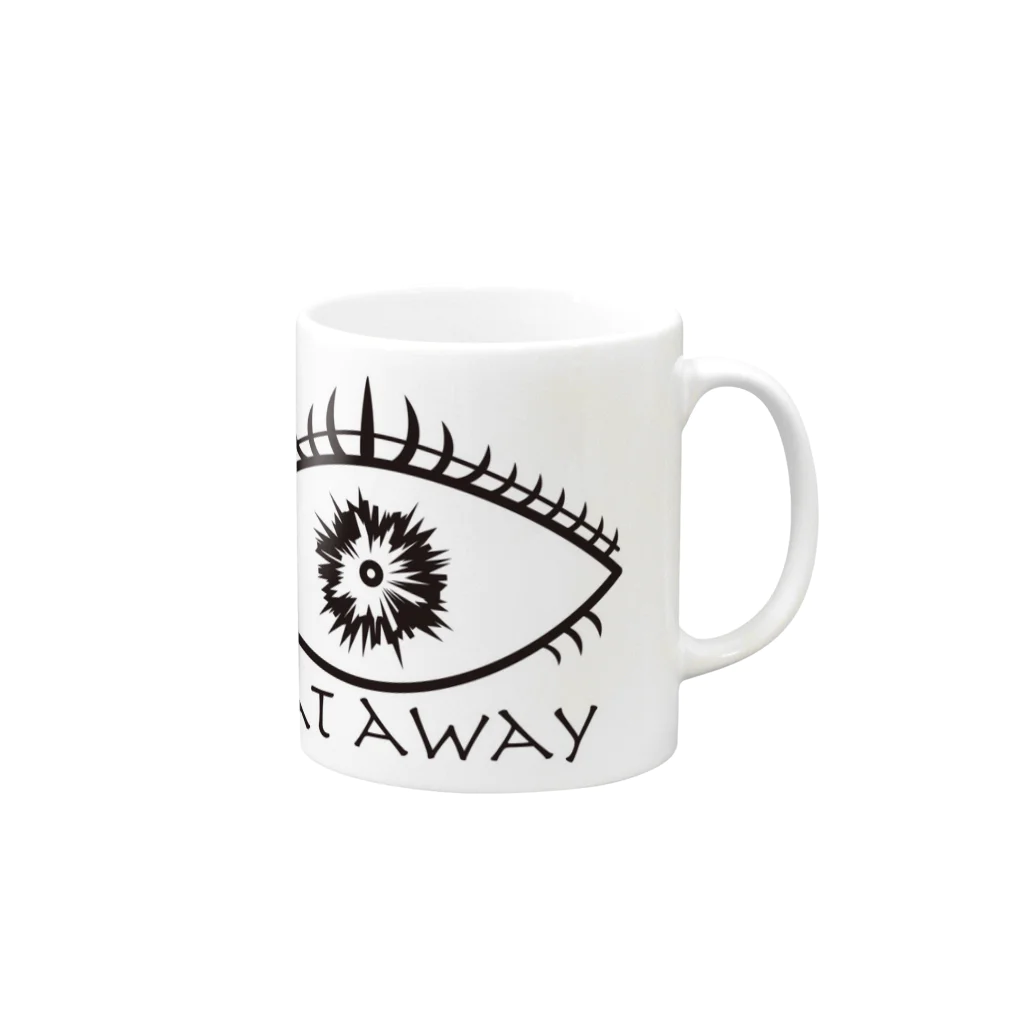 Dr.senasのBATE  AWAY  Mug :right side of the handle