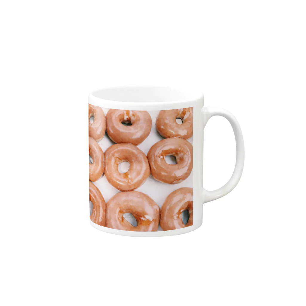 culturatiのdonuts plz Mug :right side of the handle