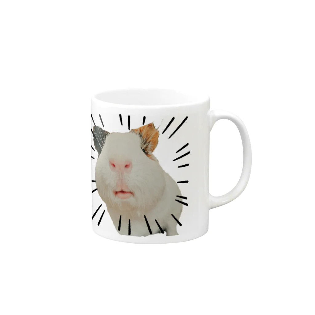 イングリッシュモルモットのさすけのイングリッシュモルモットのさすけ Mug :right side of the handle