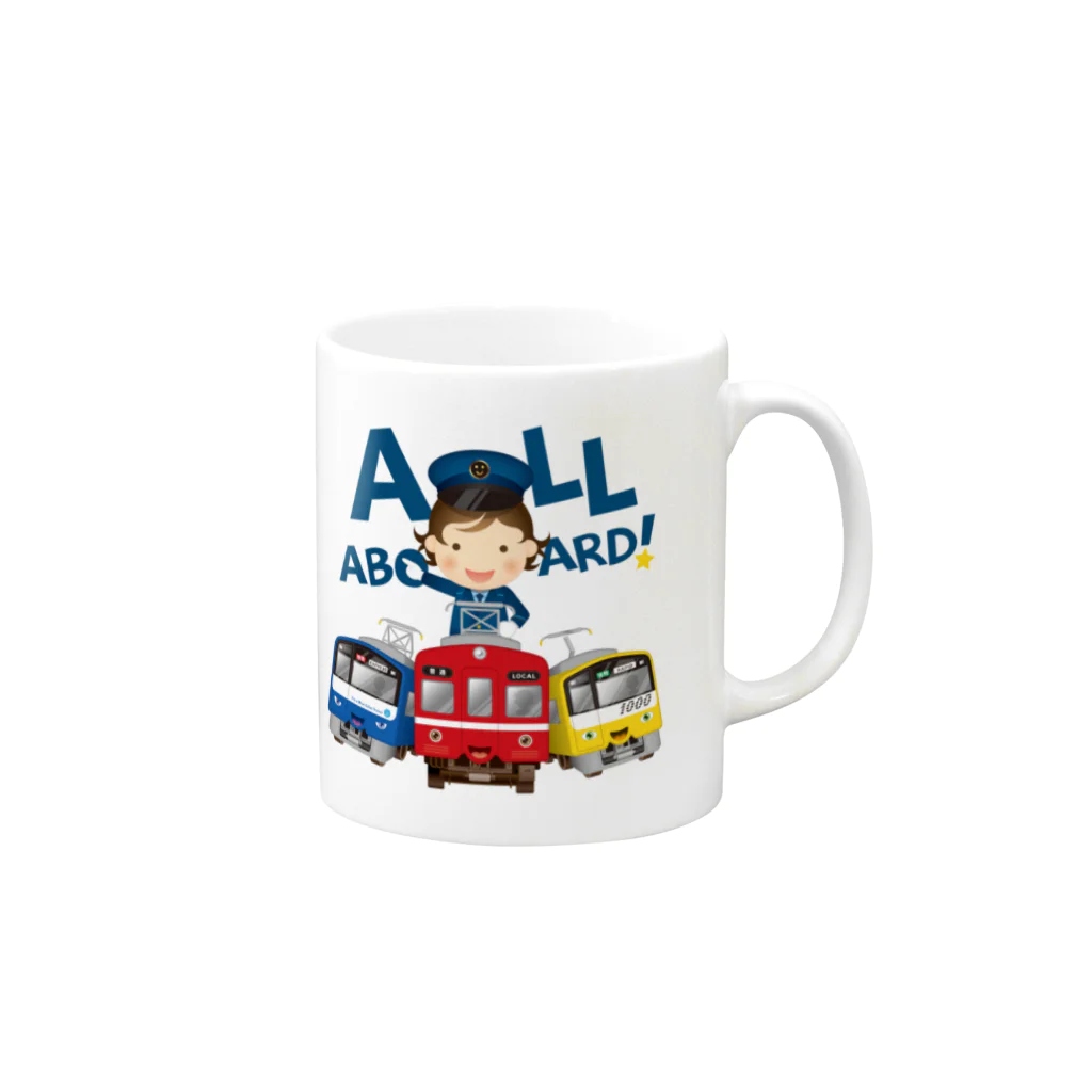 Train Kids! SOUVENIR SHOPの出発進行( All aboard ) ! Mug :right side of the handle