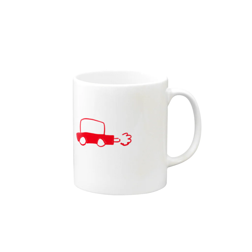 yakayaの走る車 Mug :right side of the handle