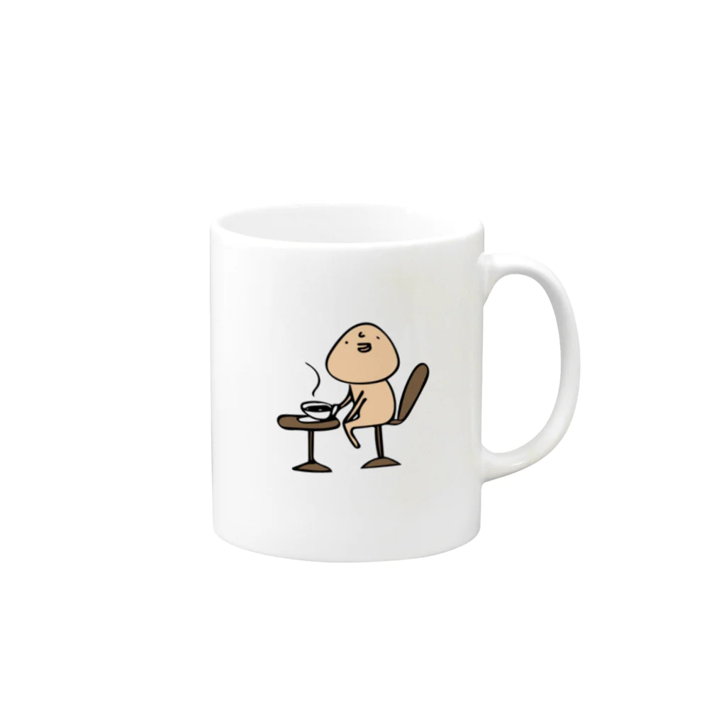 momolmomoのももろうマグ Mug :right side of the handle