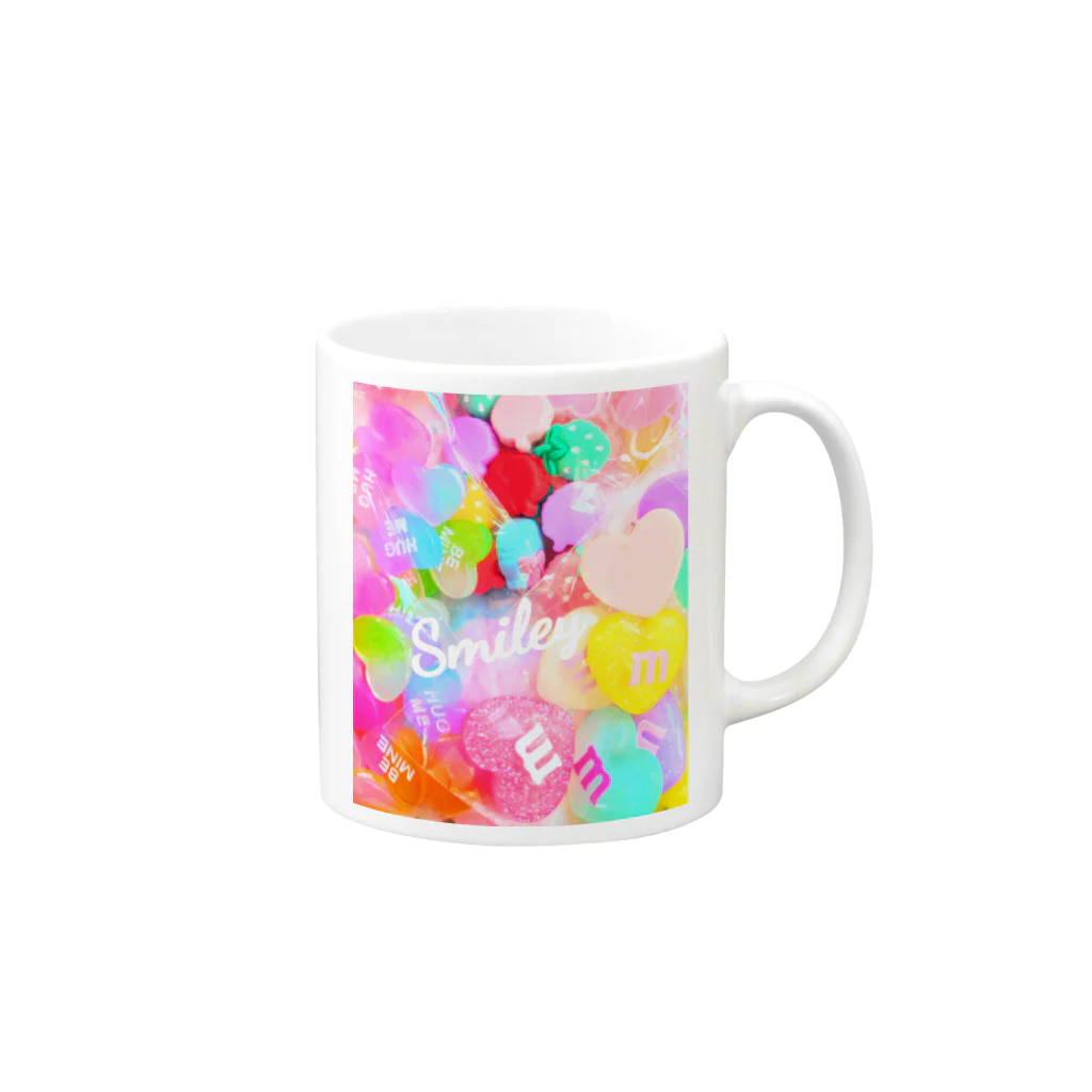 Nice！Nice！Nice！のゆめかわSmiley Mug :right side of the handle