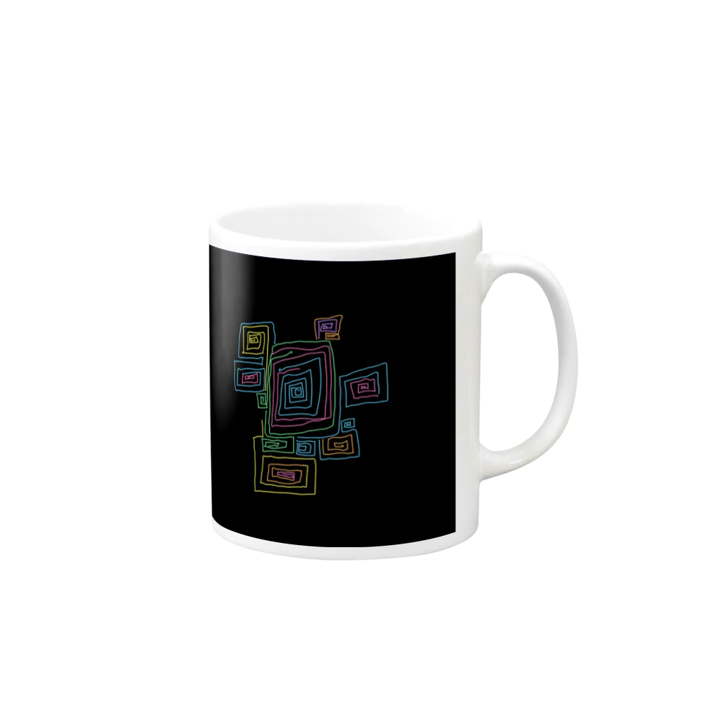 171718のビスマス結晶　美 Mug :right side of the handle