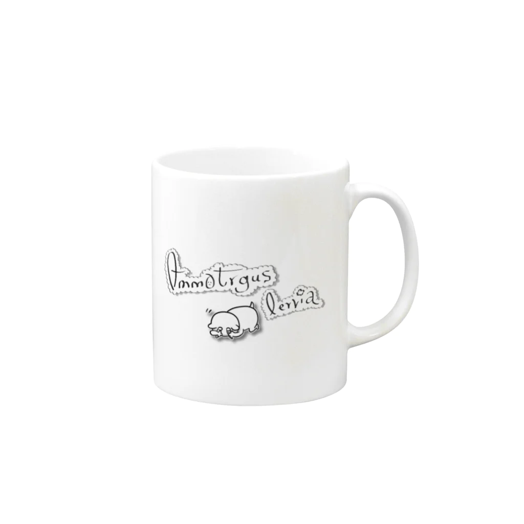 Sheep's Shopのバーバリーシープシリーズ Mug :right side of the handle