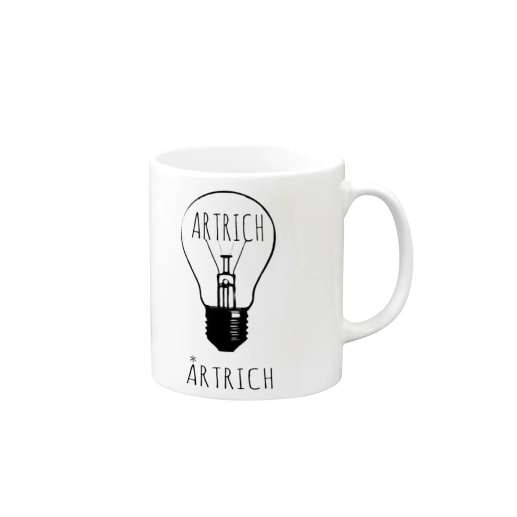 ARTRICHのARTRICH レトロロゴ Mug :right side of the handle