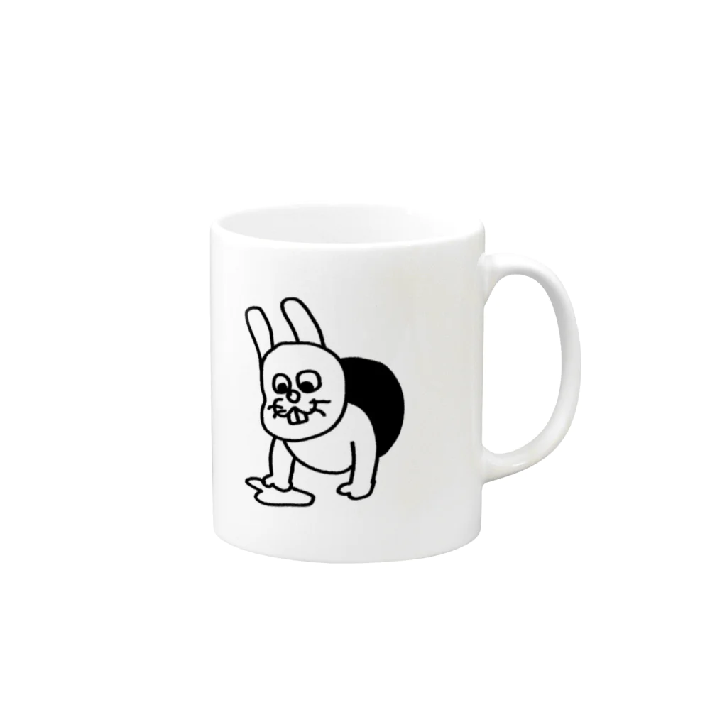 おそうじうさぎ屋のおそうじうさぎ Mug :right side of the handle