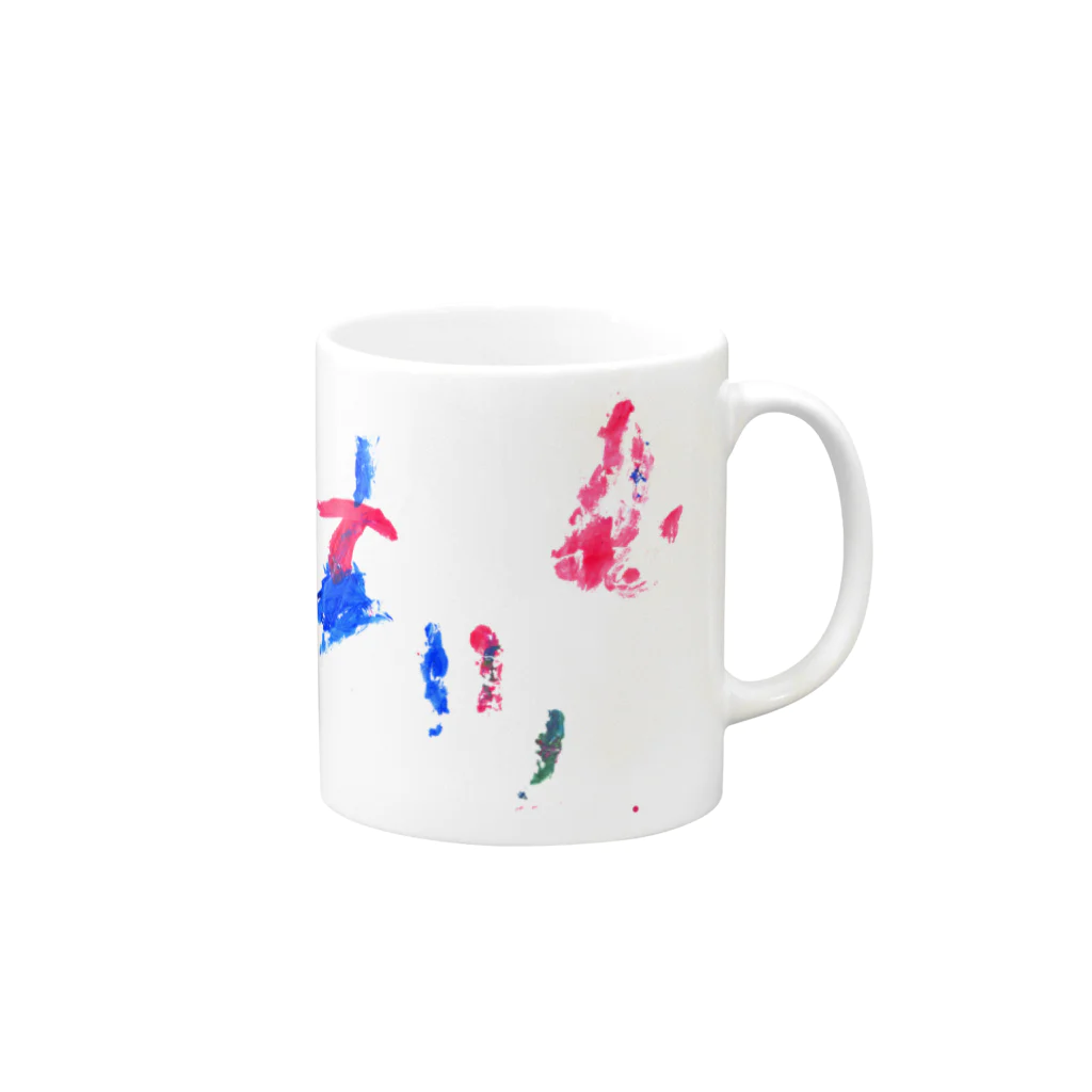 片桐ナントカの花畑と少女 Mug :right side of the handle