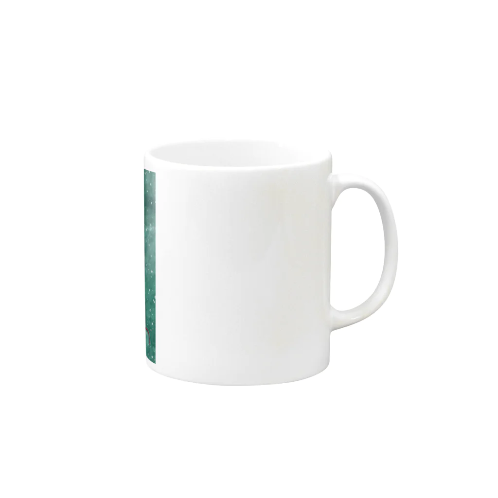 Nellyhime のアートのファンタジー マーメイド  Mug :right side of the handle