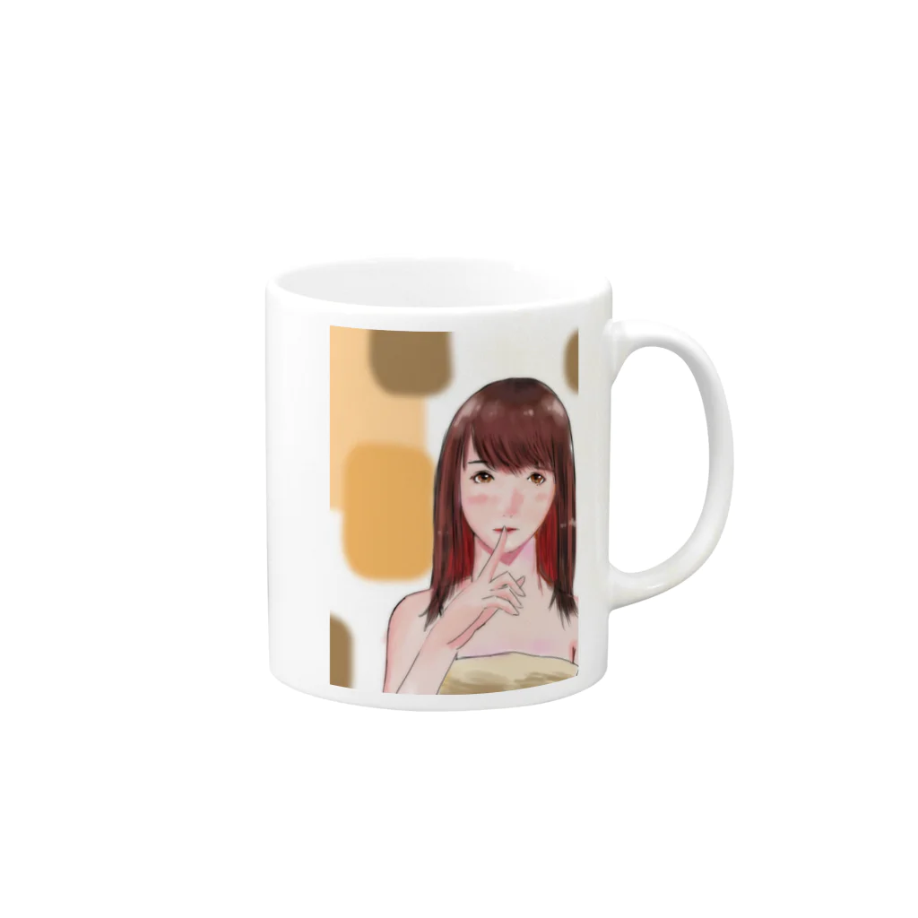 あきのりつ×あき マグカップ Mug :right side of the handle