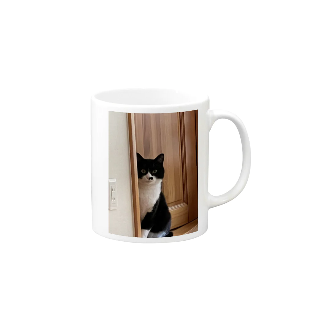 ライスの猫 Mug :right side of the handle