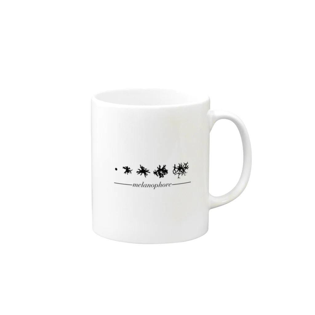 はぐれノナンの黒色素胞 −melanophore− Mug :right side of the handle