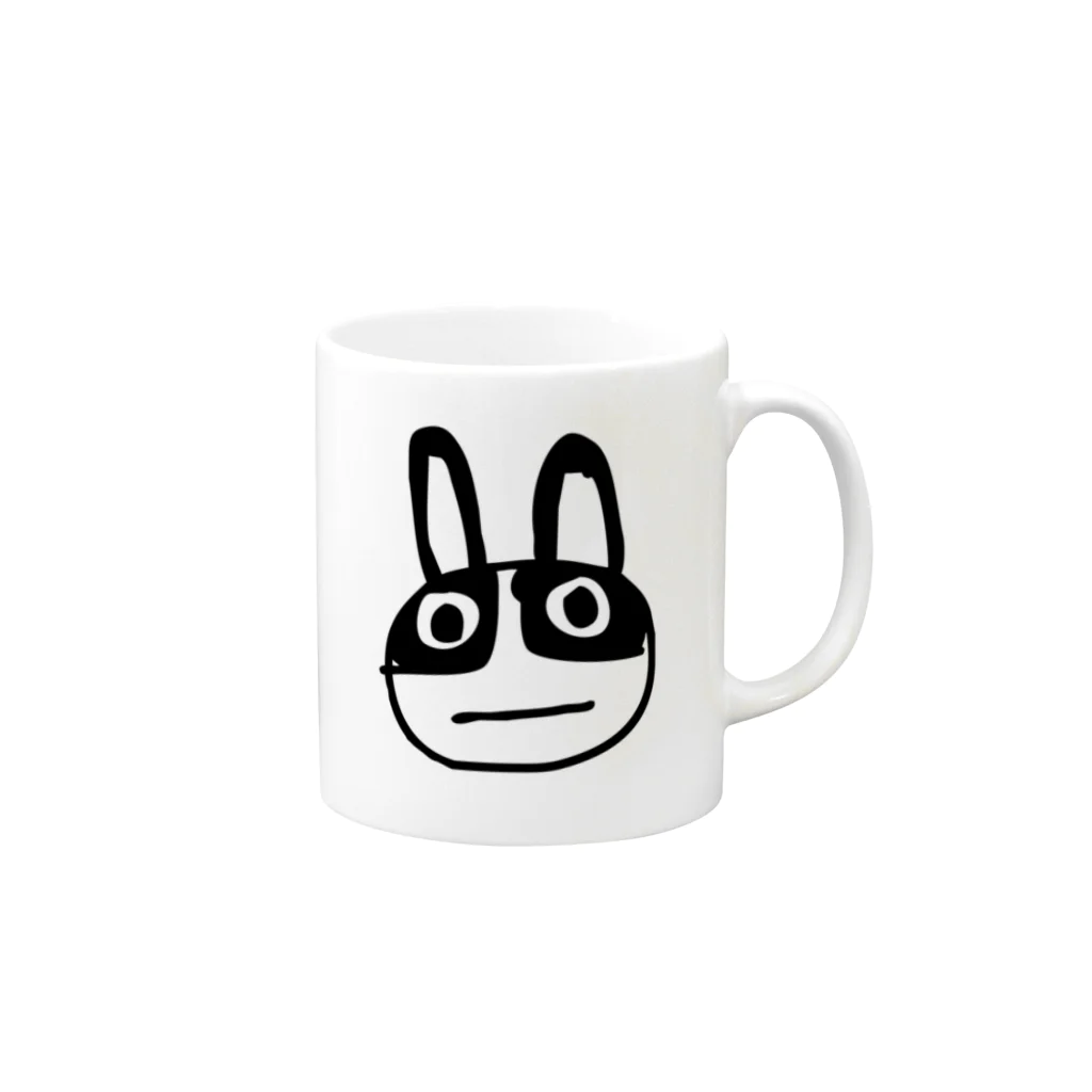 コンストラクション毒島・販売所（仮）のかわいいま～ちゃん Mug :right side of the handle