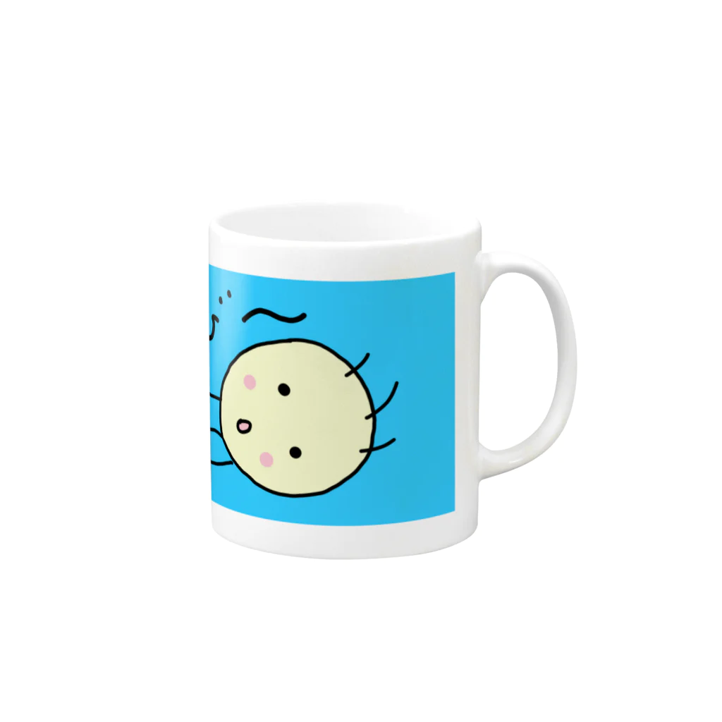 kishimiのたびクラゲ Mug :right side of the handle