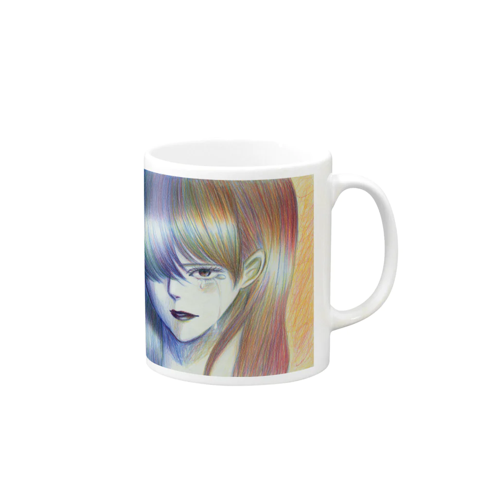 すくすくえくすののぞみ Mug :right side of the handle