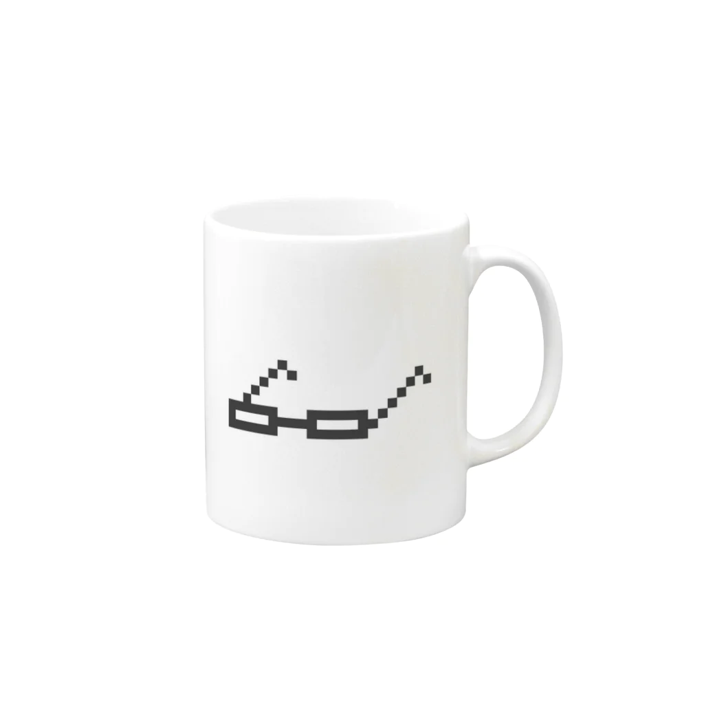 Hanaken / はなけんのメガネが本体 Mug :right side of the handle