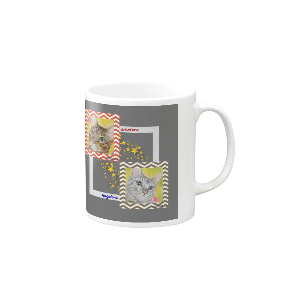 studio-egumianのame & kage シリーズ Mug :right side of the handle