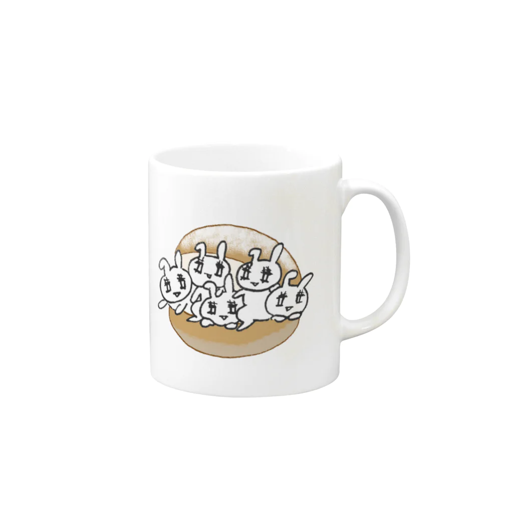 うさぎちゃんアイランドのうさトッツォ Mug :right side of the handle