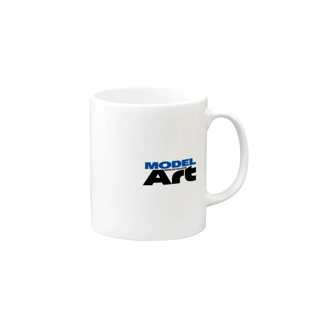 プラモ作りは見てナンボです！商店のモデルアート Mug :right side of the handle