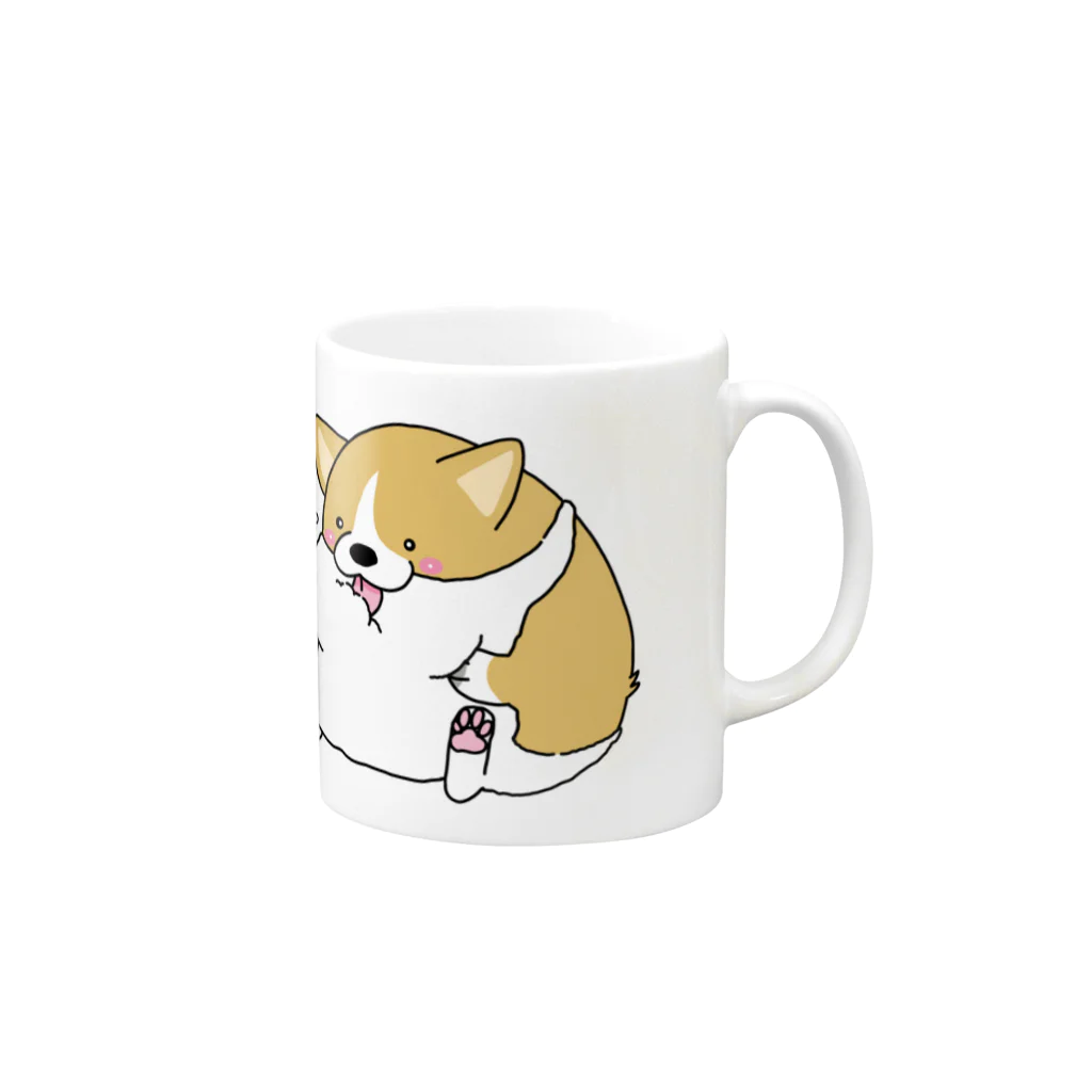 5corgisのcogitozzo Mug :right side of the handle